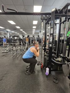 Jess - Goblet Squats - cables