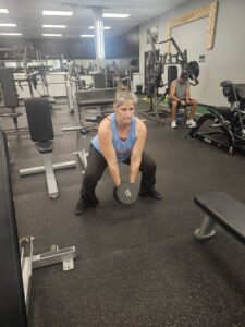 Jess - Sumo Squats - dumbbell